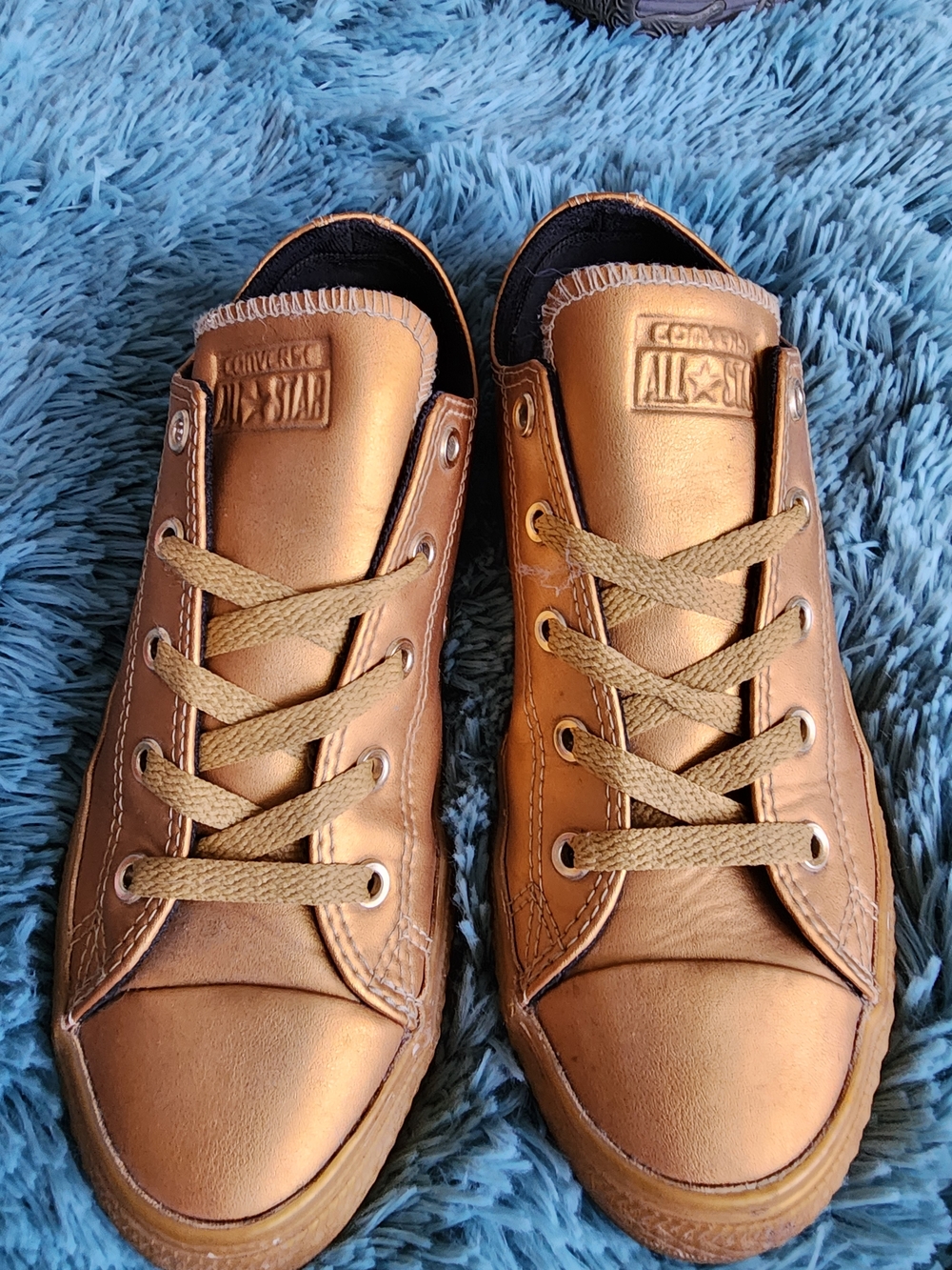 Converse All Star Metallic GOLD Low Top Sneakers